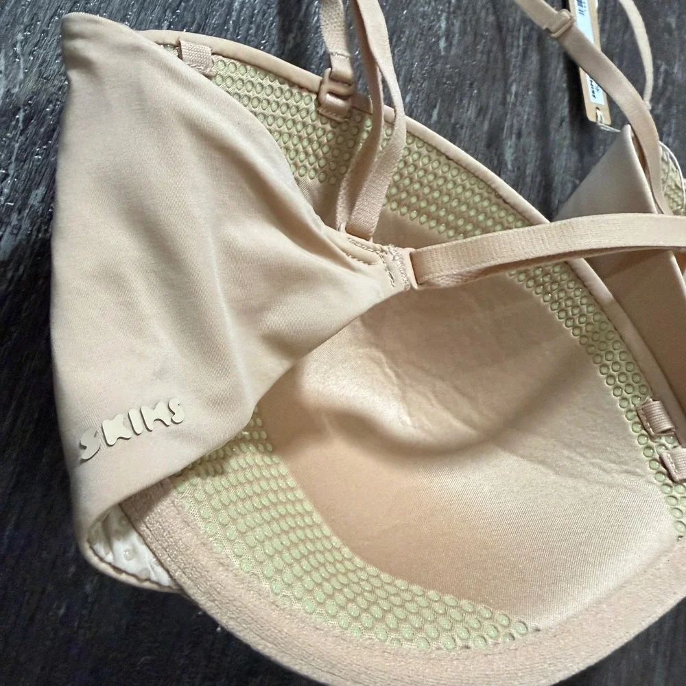SKIMS‎ Multi Way Bra Underwire Clay Nude 34DDDD Style STSTP5942W Strapless - Picture 5 of 6